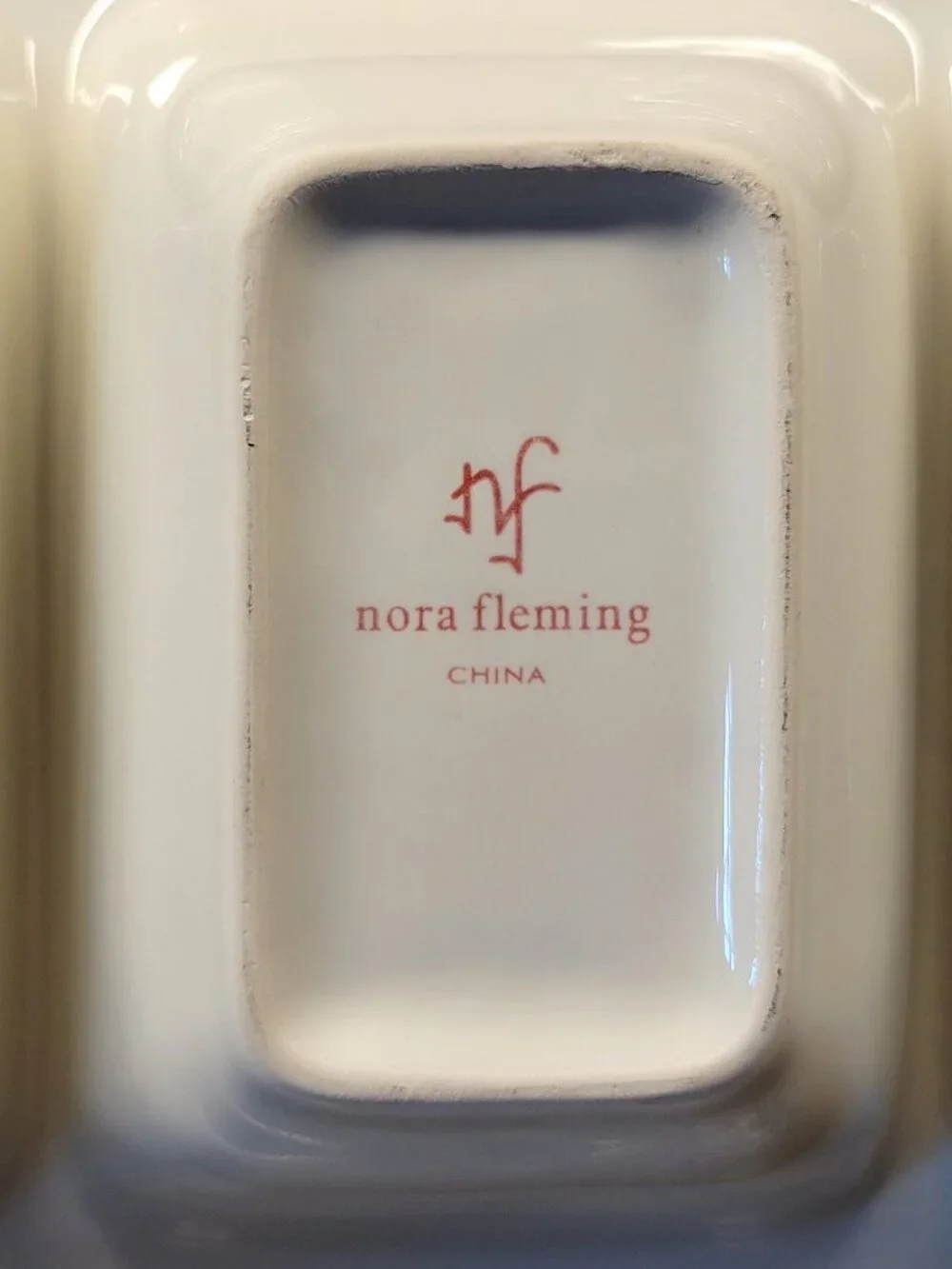 NORA FLEMING SWISS DOT 3 SECTION CONDIMENT GARNISH SERVING DISH TRAY VINTAGE